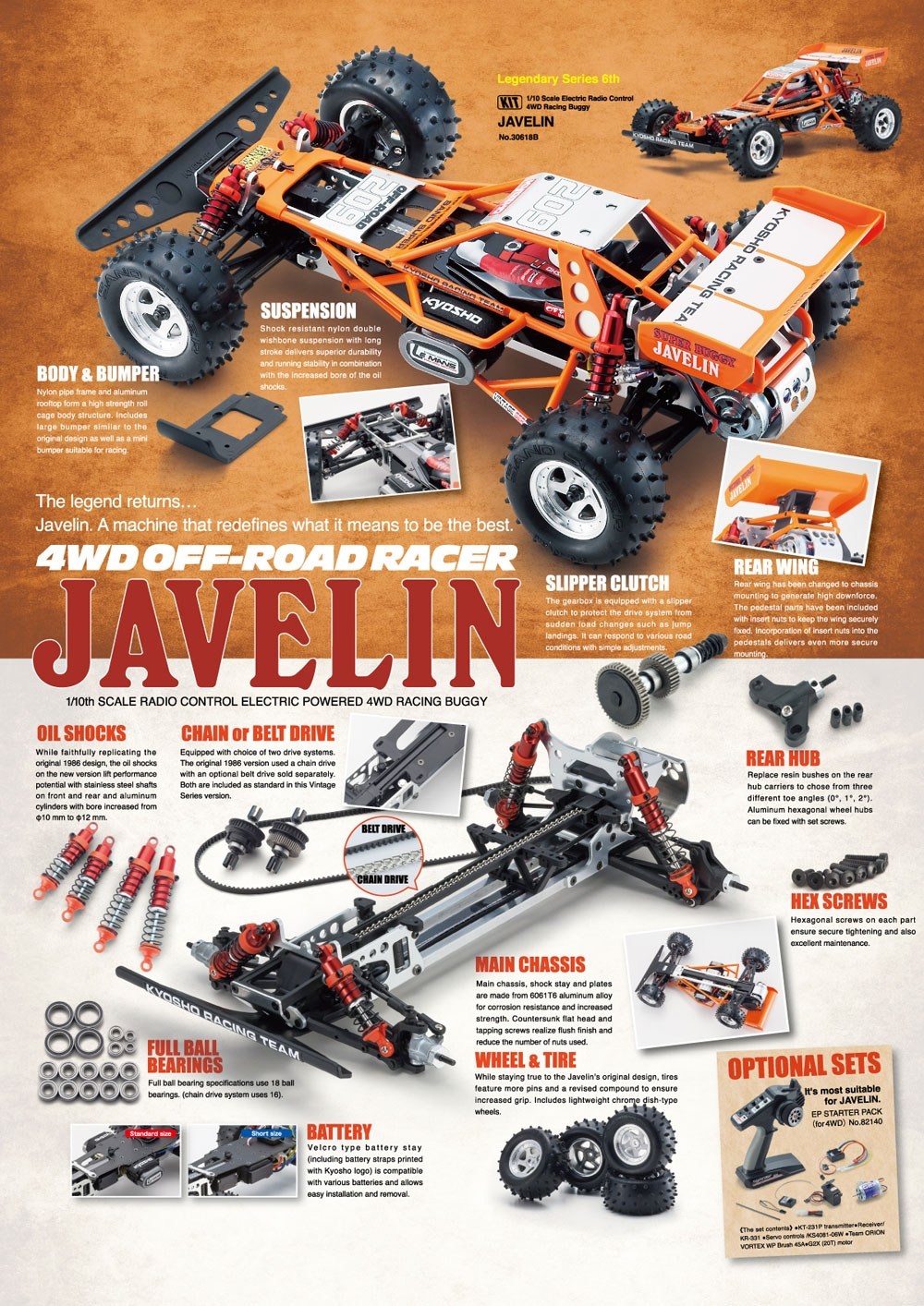 Kyosho Buggy Javelin 4wd Legendary Series 2