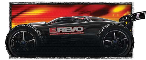 Traxxas E-Revo Brushless Waterproof sideview