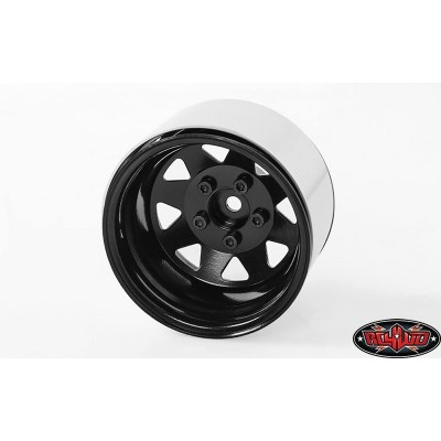 RC4WD 5 Lug Deep Dish Wagon 1 .9 Steel Stamped Beadlock Wheels Black 4