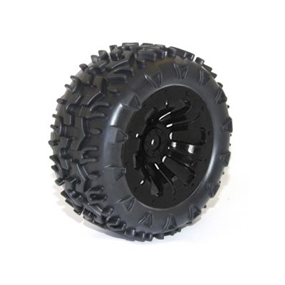 FTX Carnage Mounted  Wheel Tyre Complete Pair Black