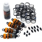 Yeah Racing Set Ammortizzatori 55mm 1 /10 Touring 4 Arancio