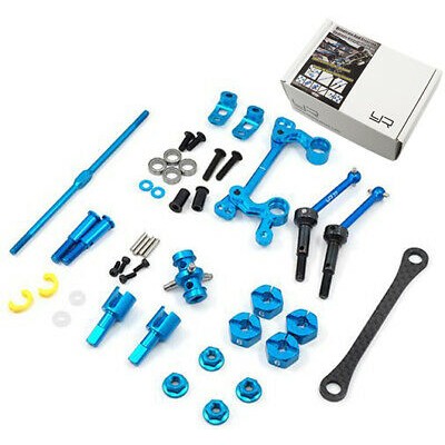 Yeah Racing Upgrade Kit Steering Leverage Front Transmission Tamiya M05 M06 Blue