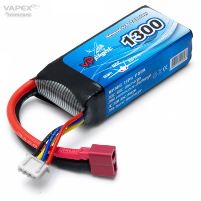 Battery Vapex Lipo 3S 11.1V 1300Mah 30C T Connector