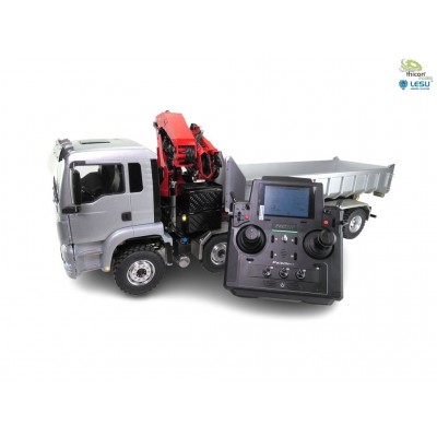 Lesu 1: 14 MAN TGS 8x8 With Roll Off Container And Loading Crane RTR Paladin