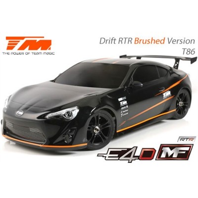 Team Magic E4D MF T86 1 /10 Drift RTR Nero