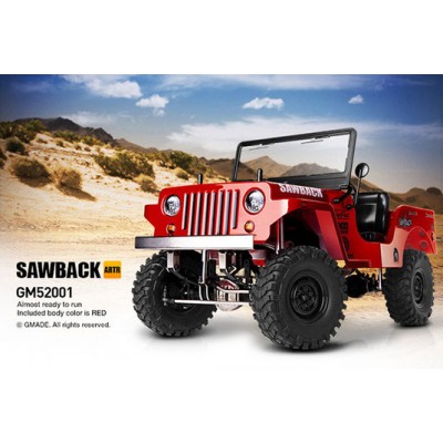 Gmade 1/ 10 Scale GS01 Sawback 4x4 R/ C Scaler RTR Red